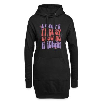 Je n’arrive pas à tomber enceinte Grossesse - Sweat-shirt à capuche long Femme - noir - Devant