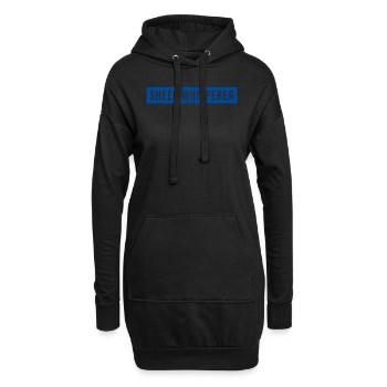 Schafsflüsterer Schaf - Hoodie-Kleid - Schwarz - Vorne