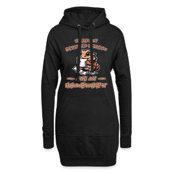 Dragons barbus disant devoirs Dragons barbus cadeau - Sweat-shirt à capuche long Femme - noir - Devant