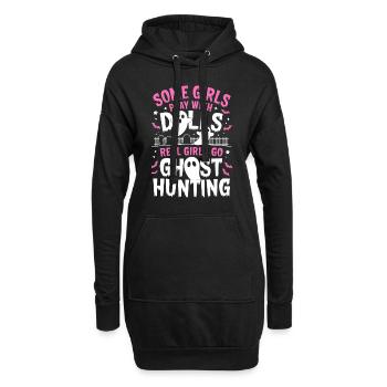 Ghost Hunt Girl Funny Halloween Gift - Hoodie Dress - black - Front