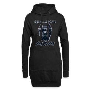 Cane Corso Italiano Maman Maman Cane Corso Cadeau - Sweat-shirt à capuche long Femme - noir - Devant