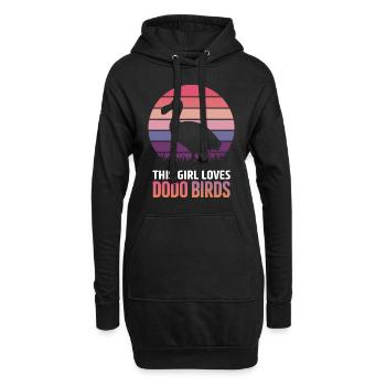 Dodo Dire Dodo Oiseau Fille Drôle Dodo Cadeau - Sweat-shirt à capuche long Femme - noir - Devant
