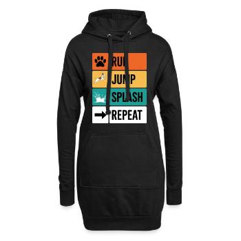 Dock Diving Spruch Dog Diving Dock Diving Geschenk - Hoodie-Kleid - Schwarz - Vorne