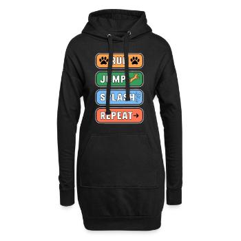 Dock Diving Spruch Dog Diving Dock Diving Geschenk - Hoodie-Kleid - Schwarz - Vorne