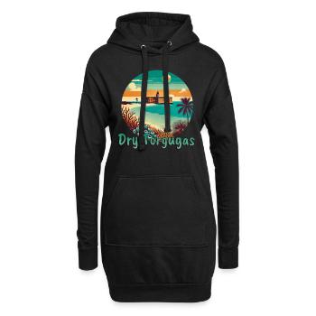 Forteresse de plage de Dry Tortugas Florida - Sweat-shirt à capuche long Femme - noir - Devant