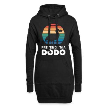 Dodo Dire Dodo Oiseau Drôle Dodo Cadeau - Sweat-shirt à capuche long Femme - noir - Devant
