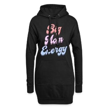 Mère Maman Pleine D'Énergie Femme Maman - Sweat-shirt à capuche long Femme - noir - Devant