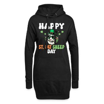Irland Tag Schaf Witz St. Patrick's Day - Hoodie-Kleid - Schwarz - Vorne