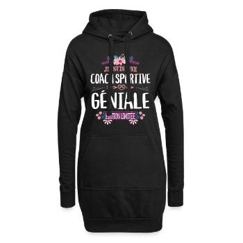 Femme Édition Limitée Coach Sportive Géniale - Sweat-shirt à capuche long Femme - noir - Devant