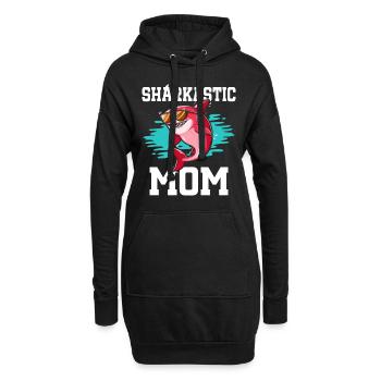 Sharkastic Mutter Hai Witz Sarkastische Mutter - Hoodie-Kleid - Schwarz - Vorne