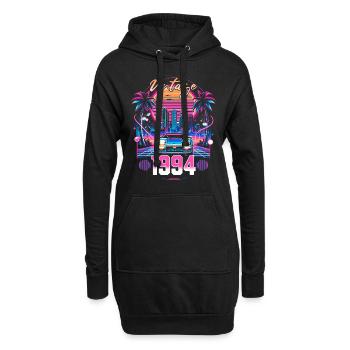 Synthwave Retro 30eme Anniversaire 1994 - Sweat-shirt à capuche long Femme - noir - Devant