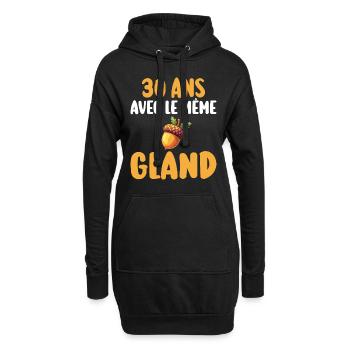 Mariée 30 Ans Femme 30 Ans De Mariage - Sweat-shirt à capuche long Femme - noir - Devant