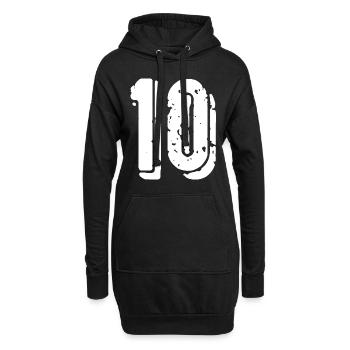 Maillot à 10 chiffres - Sweat-shirt à capuche long Femme - noir - Devant