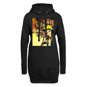 Peintures d’art - Sweat-shirt à capuche long Femme - noir - Devant