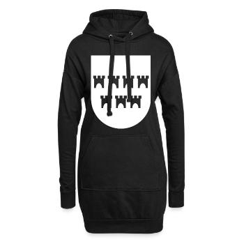 Fans de Transylvanie - Sweat-shirt à capuche long Femme - noir - Devant