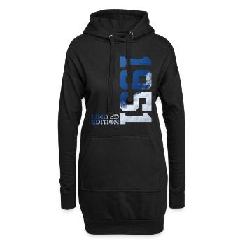 ÉDITION LIMITÉE 75E ANNIVERSAIRE 1951 - Sweat-shirt à capuche long Femme - noir - Devant
