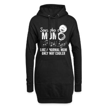 Sousaphon Mama Blasmusik Orchester Blaskapelle - Hoodie-Kleid - Schwarz - Vorne