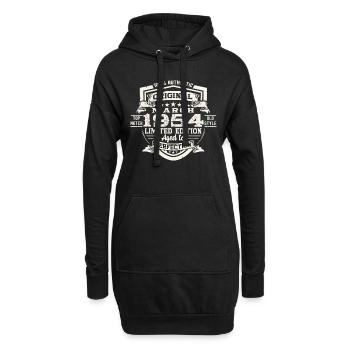 70e anniversaire Mann Original March Né en 1954 - Sweat-shirt à capuche long Femme - noir - Devant