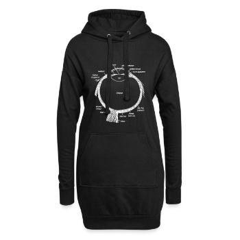 Augenoptiker Optiker Augenarzt - Hoodie-Kleid - Schwarz - Vorne