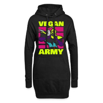 VG ARMY - Sweat-shirt à capuche long Femme - noir - Devant