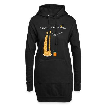 Pfannkuchen, Pfannkuchenkönig, Hobbykoch, kochen - Hoodie-Kleid - Schwarz - Vorne