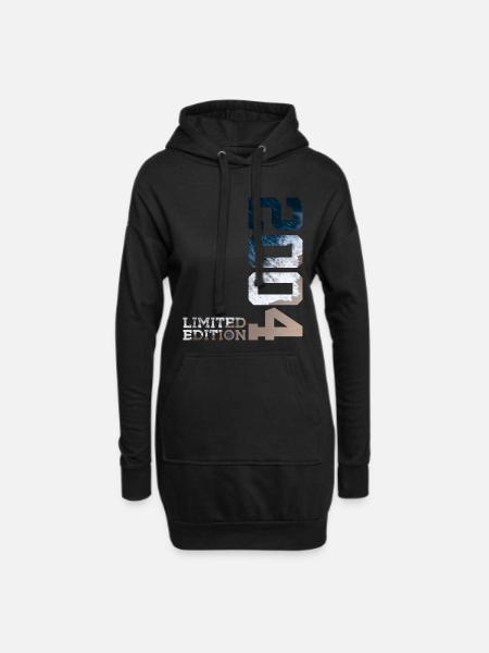 22. GEBURTSTAG LIMITED EDITION 2004 - Hoodie-Kleid - Schwarz