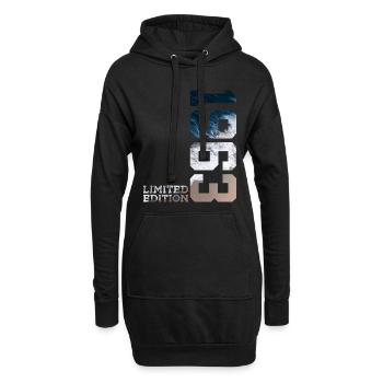63E ANNIVERSAIRE ÉDITION LIMITÉE 1963 - Sweat-shirt à capuche long Femme - noir - Devant