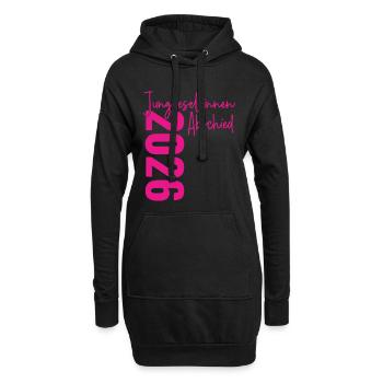 Junggesellinnenabschied 2026 Jga Unterschriften - Hoodie-Kleid - Schwarz - Vorne