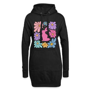 Ostern  - Hoodie-Kleid - Schwarz - Vorne