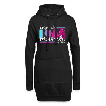 55. Geburtstag Frau Original März Jahrgang 1968 - Hoodie-Kleid - Schwarz - Vorne