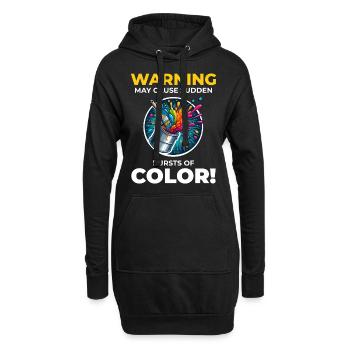 Hausmaler Wandmalerei Innenarchitekt - Hoodie-Kleid - Schwarz - Vorne
