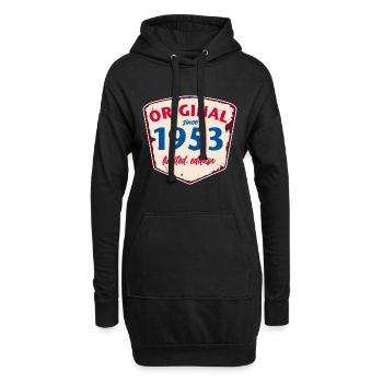 1953 Blechschild - limeted edition - Vintage - Hoodie-Kleid - Schwarz - Vorne