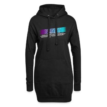 50e anniversaire cadeau d’anniversaire disant 50 ans - Sweat-shirt à capuche long Femme - noir - Devant