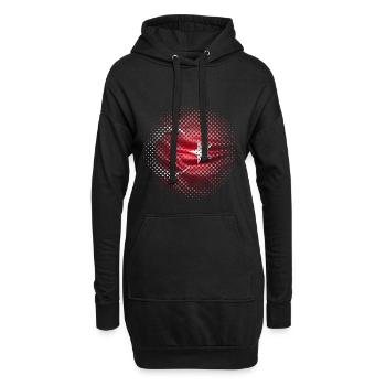 Turquie drapeau lune étoile pays Ismir Side Patrie - Sweat-shirt à capuche long Femme - noir - Devant