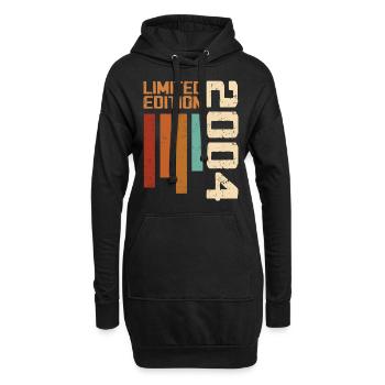 Jahrgang 2004 Geburtstagsgeschenk 2004 Retro 2004 - Hoodie-Kleid - Schwarz - Vorne