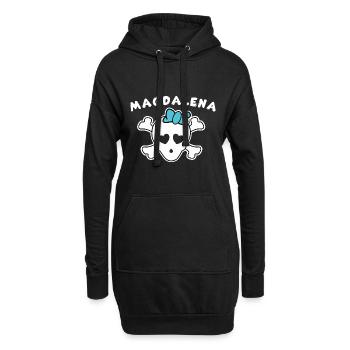 Pirate Lotte Design pour les filles et les femmes - Sweat-shirt à capuche long Femme - noir - Devant