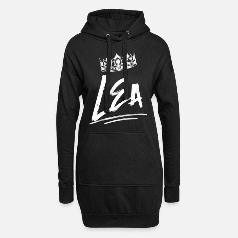 Lea - Hoodie-Kleid - Schwarz
