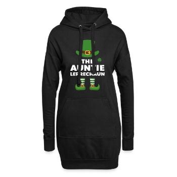 Die Tante Leprechaun - Hoodie-Kleid - Schwarz - Vorne