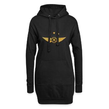 Pilote de drone Drone Fly Pilote de drone - Sweat-shirt à capuche long Femme - noir - Devant
