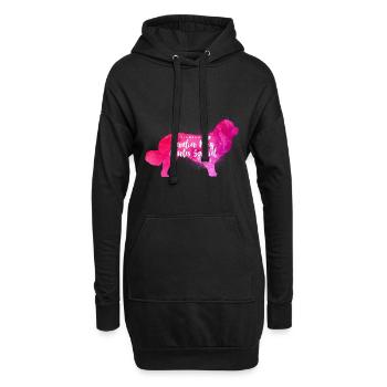Cavalier King Charles Spaniel Mama - Hoodie-Kleid - Schwarz - Vorne