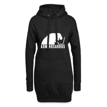 Admin Administrator Informatik Computer - Hoodie-Kleid - Schwarz - Vorne