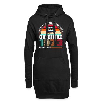 Original 1973 49th Birthday Gift Hommes - Sweat-shirt à capuche long Femme - noir - Devant