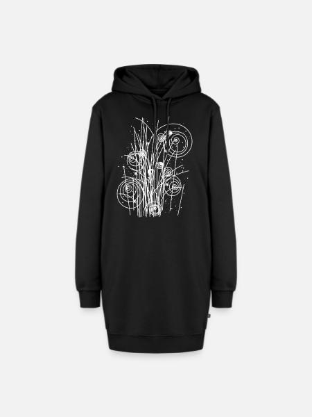 Physics string theory radiation - Hoodie Dress - black