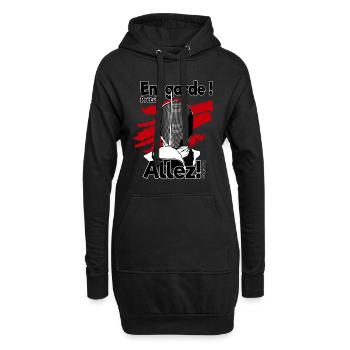 Escrime - Escrime En garde! Prêts? Allez! - Sweat-shirt à capuche long Femme - noir - Devant