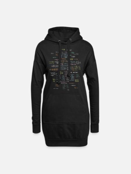 Ingenieur Formelsammlung - Hoodie-Kleid - Schwarz