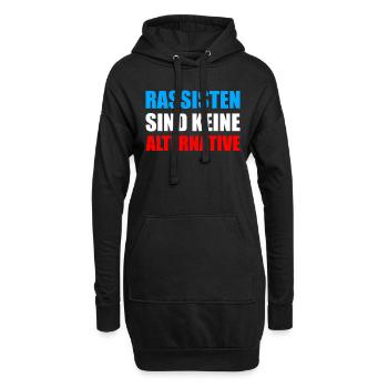 Rassisten sind keine Alternative Wahlen AFD - Hoodie-Kleid - Schwarz - Vorne