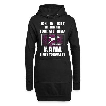 Die Fußball Mama Torhüter Geschenkidee Torwart - Hoodie-Kleid - Schwarz - Vorne