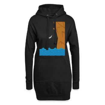 Cliff Diver Idée cadeau Cliff Diver - Sweat-shirt à capuche long Femme - noir - Devant