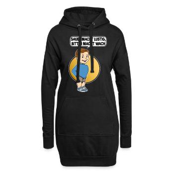 Sauer macht lustig bitter macht wach Techno XTC - Hoodie-Kleid - Schwarz - Vorne