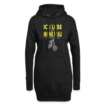 Ich Liebe meine Frau - Hoodie-Kleid - Schwarz - Vorne